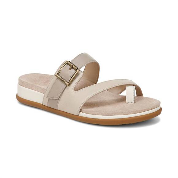NEW VIONIC women carmela toe-post loop sandal in 2251 - ivory - Picture 1 of 3